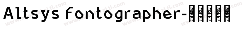Altsys Fontographer字体转换